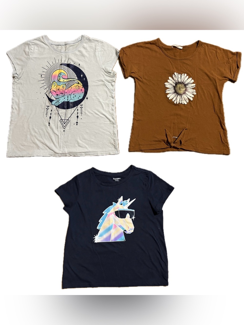 x3 Girls Size 14 Shirts Bundle - Old Navy, Children’s Place, & Trend Blossoms